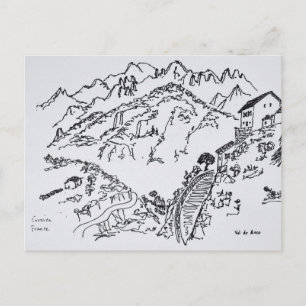Ruw Val d'Asco Corsica, Frankrijk Briefkaart