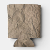 Ruw verfrommeld papier: gerecycleerde textuur blikjeskoeler (Achterkant)