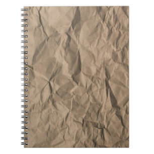 Ruw verfrommeld papier: gerecycleerde textuur notitieboek