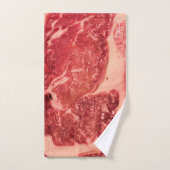 Ruw vlees Ribeye Steak Bad Handdoek (Handdoek)