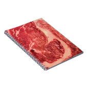 Ruw vlees Ribeye Steak Notitieboek (Rechterzijde)