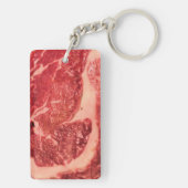 Ruw vlees Ribeye Steak Sleutelhanger (achterkant)
