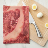 Ruw vlees Ribeye Steak Theedoek (Quarter Fold)