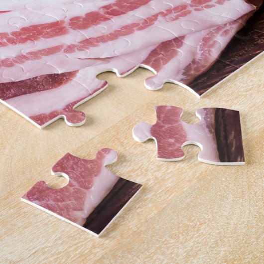 Ruw vlees Steaks Chops Bacon Jigzaag Puzzle Legpuzzel (Zijkant)