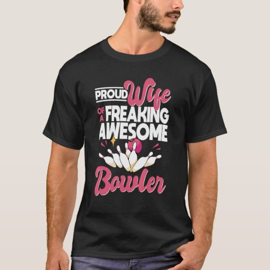 Ruw vrouw van een Geweldige Bowler Bowler Wi T-shirt (Voorkant)