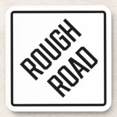 ruw weg hard plastic Onderzetter (Voorkant)