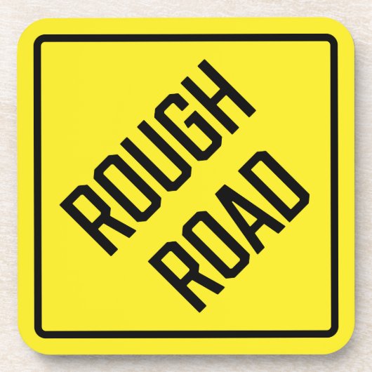 ruw weg hard plastic Onderzetter (Voorkant)