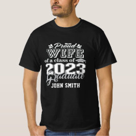 Ruw WIFE van een klasse van 2023 Afstuderen Hoger  T-shirt