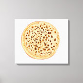 Ruw wit canvas afdruk (Voorkant)