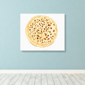 Ruw wit canvas afdruk (Insitu (Houten vloer))