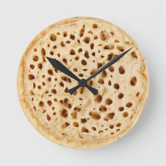 Ruw wit ronde klok (Voorkant)