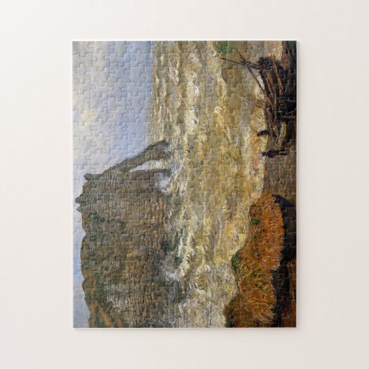Ruw Zee bij Etretat Monet Fine Art Legpuzzel (Verticaal)