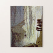 Ruw Zee bij Etretat Monet Fine Art Legpuzzel (Verticaal)
