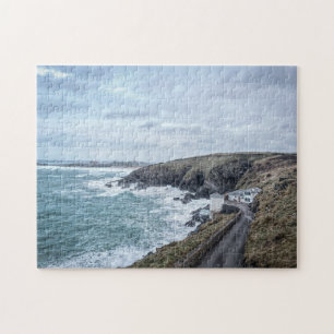 Ruw Zee bij Newquay Cornwall Fotografisch Legpuzzel
