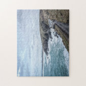 Ruw Zee bij Newquay Cornwall Fotografisch Legpuzzel (Verticaal)