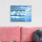 Ruw Zee canvas Afdruk (Insitu (Woonkamer))