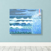 Ruw Zee canvas Afdruk (Insitu (Houten vloer))