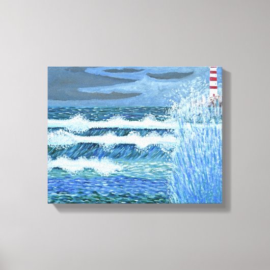 Ruw Zee canvas Afdruk (Voorkant)