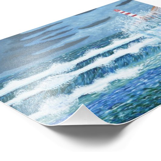 Ruw Zee Foto Afdruk (Hoek)