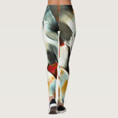 Ruw zilverachtig gesteente over brandend lid, inte leggings (Achterkant)