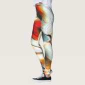 Ruw zilverachtig gesteente over brandend lid, inte leggings (Links)