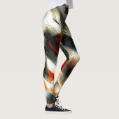 Ruw zilverachtig gesteente over brandend lid, inte leggings (Rechts)