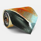 Ruw zilverachtig gesteente over brandend lid, inte stropdas (Opgerold)