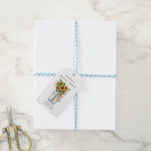 Ruw-Zonnebloem-Metson Pot-Bruidschatkaartjes Cadeaulabel (Met Touw)