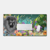 RUW ZWART CHOW CHOW Desk Mat (Keyboard & Muis)