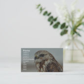 Ruwbenige Hawk Visitekaartje (Staand voorkant)