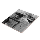 Ruwe adobe bel in entree, Santa Fe, New Tegeltje (Zijkant)
