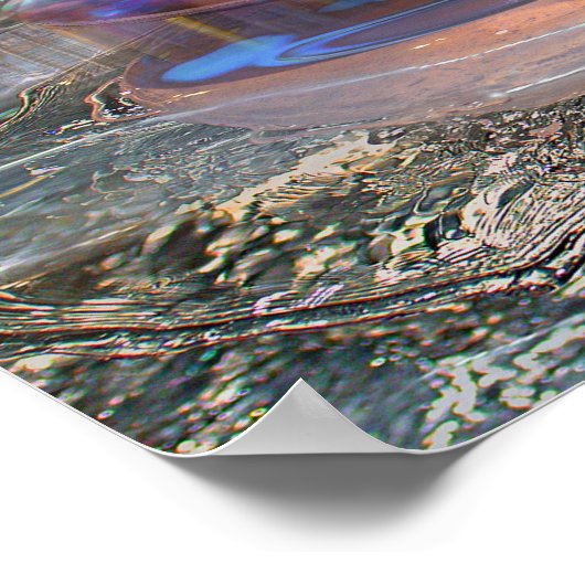 Ruwe afdrukken poster (Hoek)