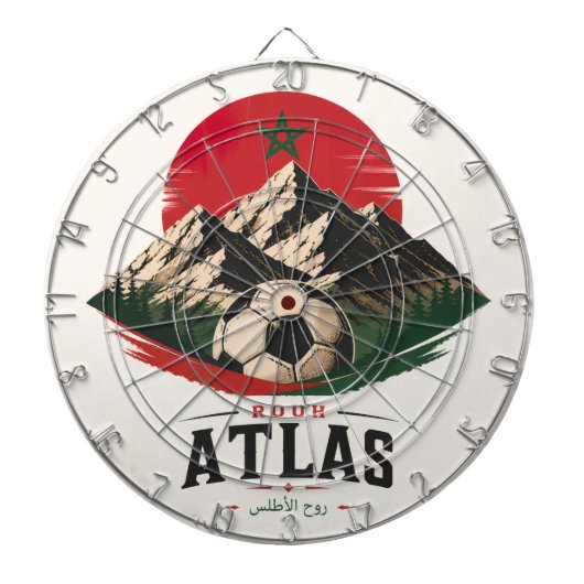 Ruwe ATLAS Dartbord (Voorkant)