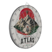 Ruwe ATLAS Dartbord (Voorkant Links)
