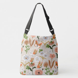 Ruwe Bamboe Bloemen Daisy Shamrocks Boerderij Crossbody Tas