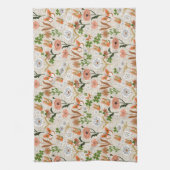 Ruwe Bamboe Bloemen Daisy Shamrocks Boerderij Theedoek (Verticaal)