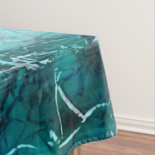 Ruwe blauwe neonpapier tafelkleed