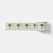Ruwe Broccoli Bloem op een Vork Grosgrain Lint (Voorkant)