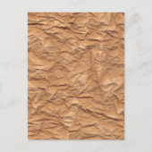 Ruwe bruin papier briefkaart (Voorkant)