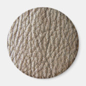 Ruwe bruine kunstledertextuur, veel pasta's magneet (Voorkant)