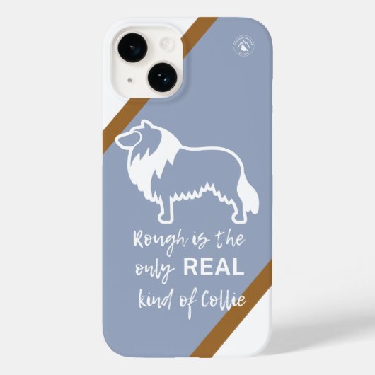 Ruwe Collie Blue Merle Apple iPhone 14 Hoesje (Achterkant)