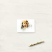 Ruwe Collie / Collie met lange adem Post-it® Notes (Op bureau)