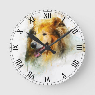 Ruwe Collie / Collie met lange adem Ronde Klok