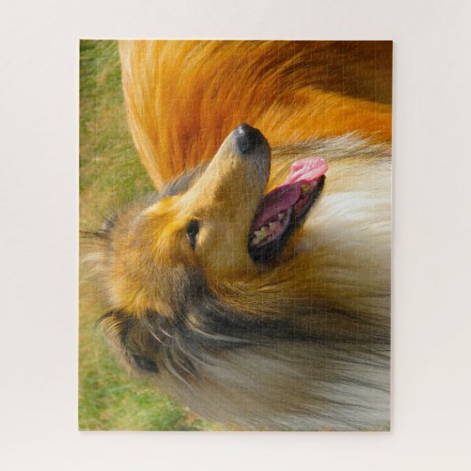 Ruwe Collie Dog Jigsaws. Legpuzzel (Verticaal)