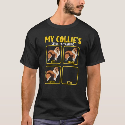 ruwe collie gids voor training voor collie moeders t-shirt (Voorkant)
