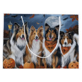 Ruwe Collie Halloween Spokengeest Groot Cadeauzakje (Achterkant)