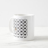 Ruwe collie in de schapen koffiemok (Voorkant links)