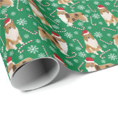 Ruwe Collie kerstpapier Cadeaupapier (Rol Hoek)