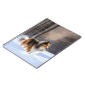 Ruwe Collie Laat het Sneeuwen Kerstmis Notitieboek (Linkerzijde)