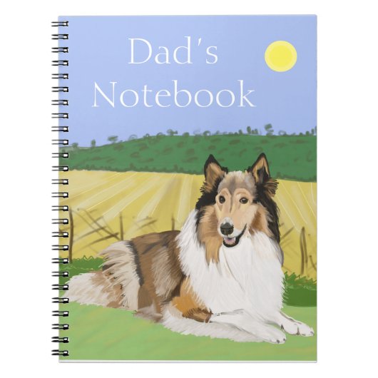 Ruwe Collie met Notitieboek velden (Voorkant)